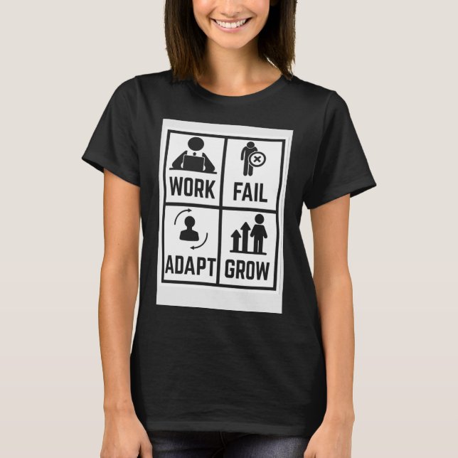 T-shirt Croissance de l'adaptation en panne de travail (Devant)
