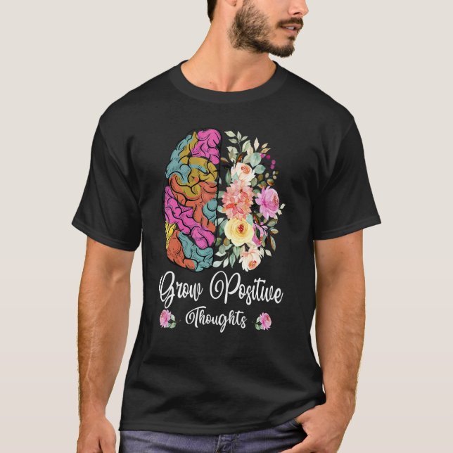 T-shirt Croissance des pensées positives Flo de sensibilis (Devant)