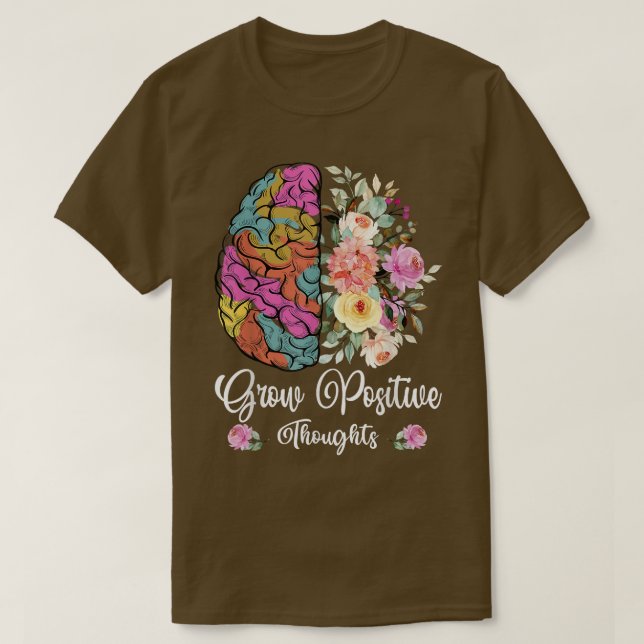 T-shirt Croissance des pensées positives Flo de sensibilis (Design devant)