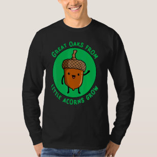 T-shirt Croissance du maïs mignon menté de grands chênes d