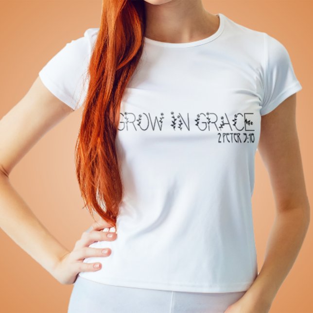 T-shirt Croissance En Grace Christian (Créateur téléchargé)