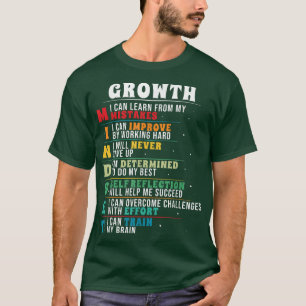 T-shirt Croissance Esprit Motivation Cerveau Smart Entrepr