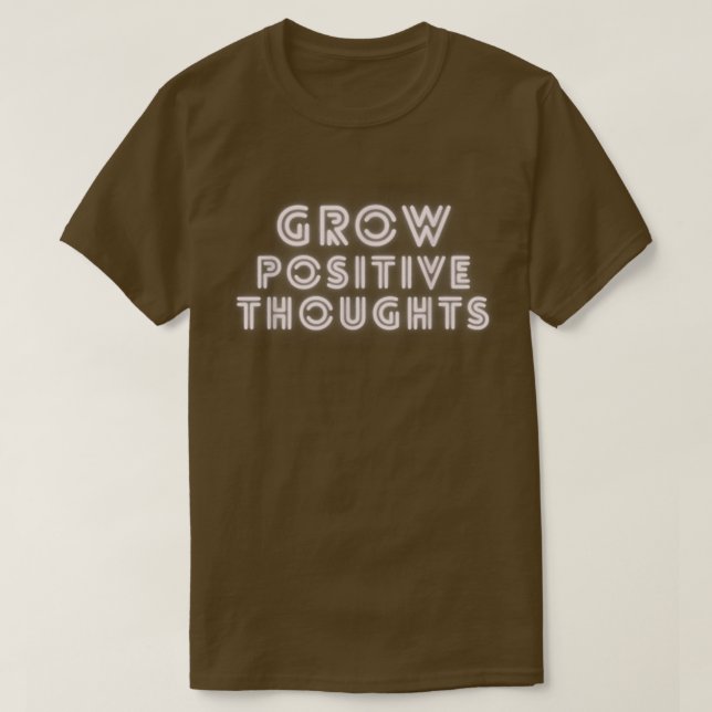 T-shirt Croissance Réflexions Positives Motivation Chemise (Design devant)