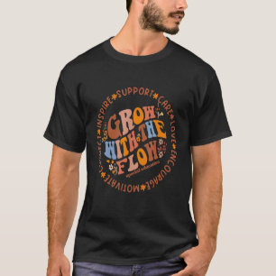T-shirt Croissance Rétro Avec Le Flux De L'Éducation Spéci