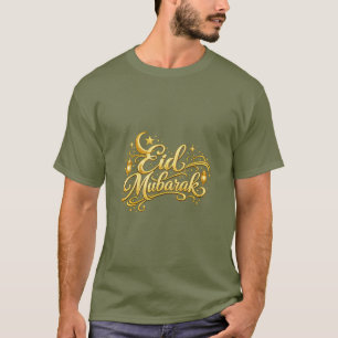 T-shirt Croissant de lune de lanterne de Eid Moubarak isla