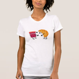 T-shirt Croissant et confiture - personnalisables