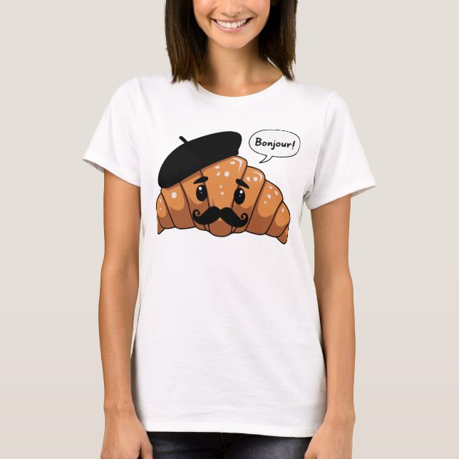 T-shirt Croissant français (Devant)