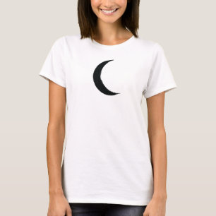 T-shirt Croissant Noir Magie Astrologie de la Lune Noire