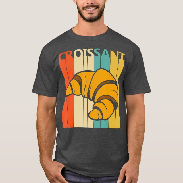 T-shirt Croissant vintage (Devant)
