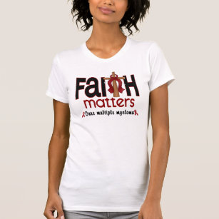 T-shirt Croix 1 de sujets de foi de myélome multiple