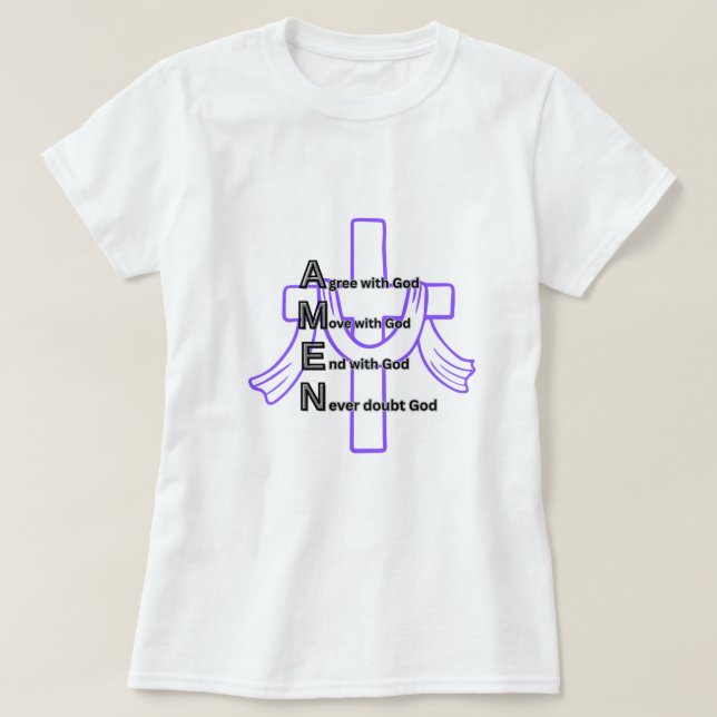 T-shirt Croix Amen (Design devant)