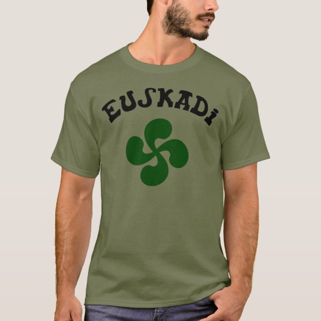T-shirt Croix Basque Euskadi Verte (Devant)