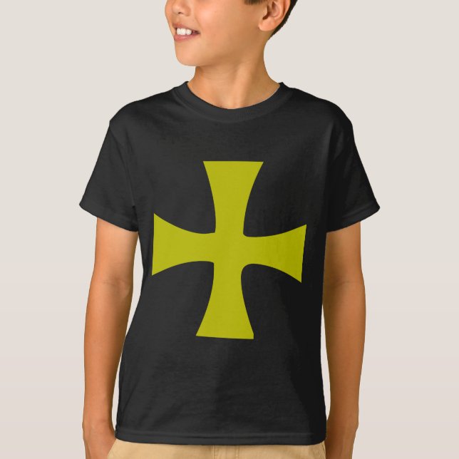 T-shirt Croix Byzantine en Or (Devant)
