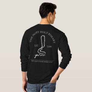 T-shirt Croix catholique des perles du Saint Rosaire