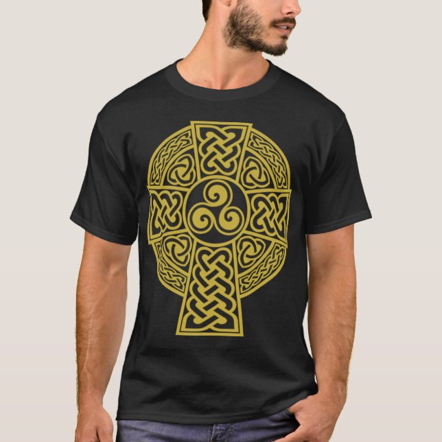 T-shirt Croix celtique irlandaise (Devant)