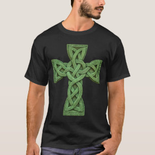 T-shirt Croix celtique irlandaise nœud chrétien Sainte Tri