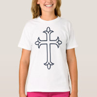 Croix Chrétienne Classique Art Minimaliste Fin