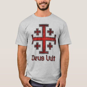 T-shirt Croix chrétienne de croisé templier de Jérusalem