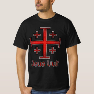 T-shirt Croix chrétienne de Croisé Templier de Jérusalem C