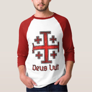 T-shirt Croix chrétienne de Croisé Templier de Jérusalem C