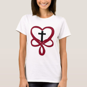 T-shirt Croix chrétienne de l'infini