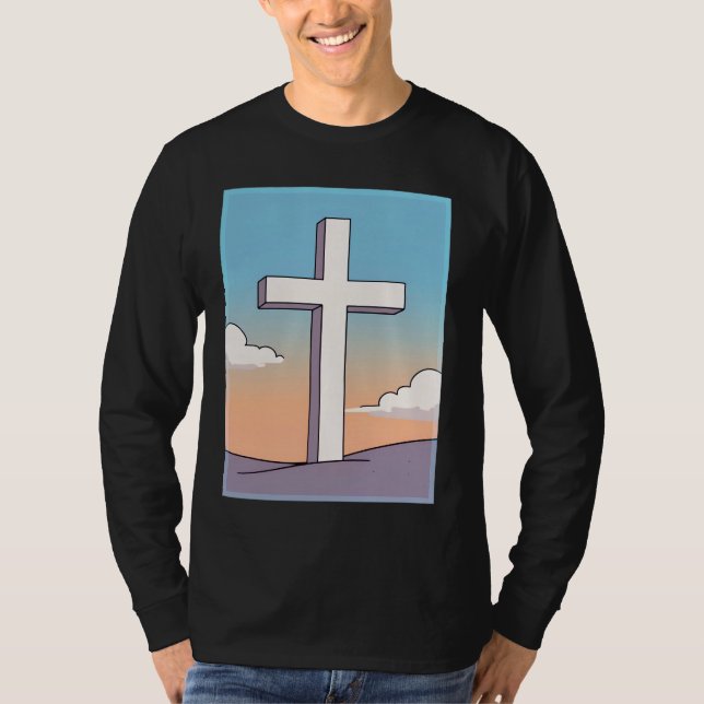 T-shirt Croix Chrétienne Inspirante (Devant)