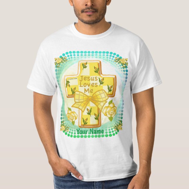 T-Shirt Croix Chrétienne Jésus M'aime  (Devant)