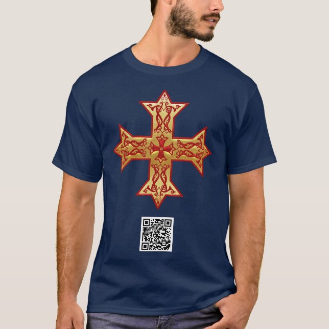 T-SHIRT CROIX COPTIQUE (Devant)