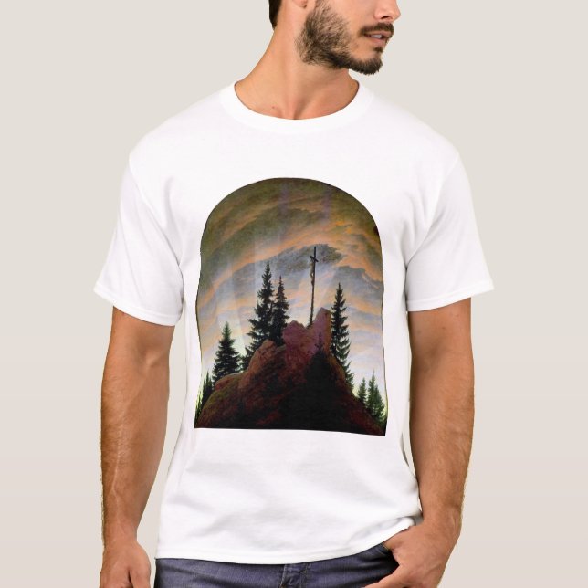 T-shirt Croix dans les montagnes, Friedrich (Devant)