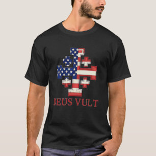 T-shirt Croix de Croisé Templier Chevalier Catholique Drap