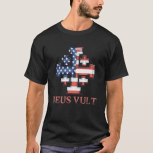 T-shirt Croix de Croisé Templier Chevalier Catholique Drap