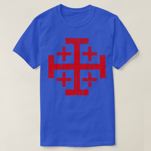 T-shirt Croix de Jérusalem désespérée (Design devant)