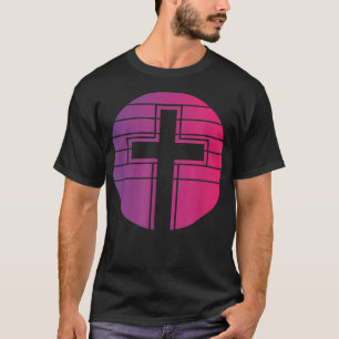 T-shirt Croix de Jésus Style Rétro Vintage