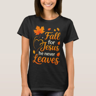 T-shirt Croix de la chute chrétienne pour Jésus Il ne quit