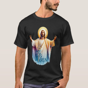T-shirt Croix de la Résurrection de Pâques 2025 Jésus-Chri