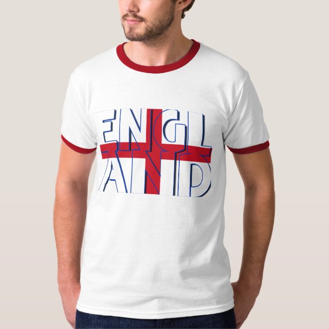 T-shirt Croix de l'Angleterre St George et texte de (Devant)