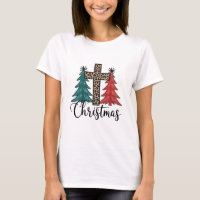 Croix de léopard Arbres de Noël Chrétiens