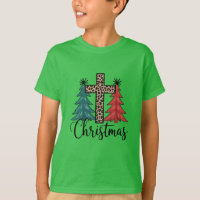 Croix de léopard Arbres de Noël Chrétiens