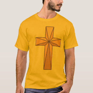 T-shirt croix de l'or 3D - les hommes court-circuitent la