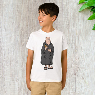 T-shirt Croix de Monk dans Robe Médiévale Religieux