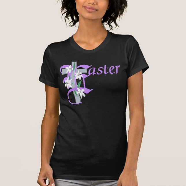 T-shirt Croix de Pâques avec Lilly (Devant)