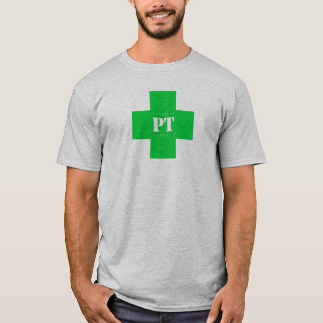 T-shirt Croix de pinte, verte (Devant)