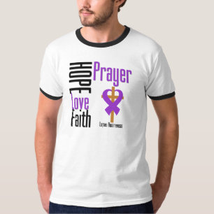 T-shirt Croix de prière de foi d'amour d'espoir de lupus