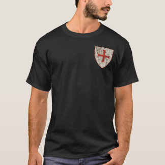 T-shirt Croix de Templar, affligée