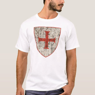 T-shirt Croix de Templar, affligée