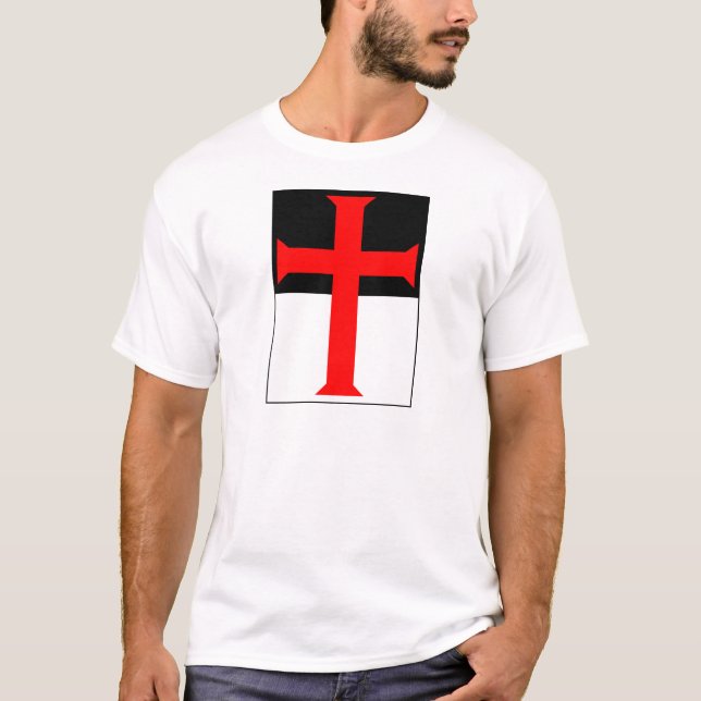 T-shirt Croix de Templar sur Beausant (Devant)