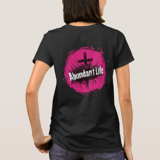 T-shirt Croix de vie abondante et couronne (retour)