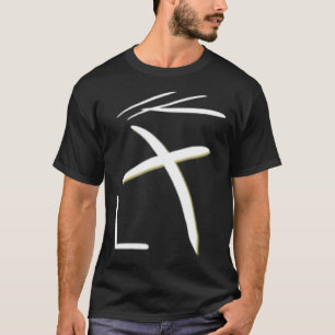 T-shirt Croix dessinée à la main Christian God Church