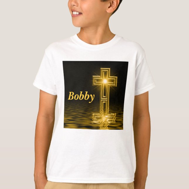 T-shirt Croix d'or (Devant)