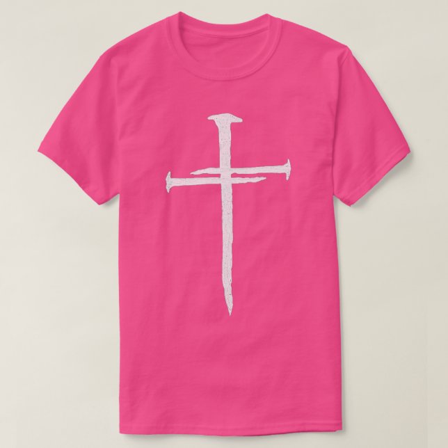 T-shirt Croix du clou de Jésus chrétien (Design devant)